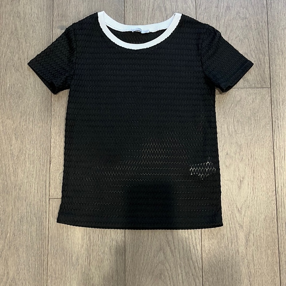 Zara Lacy black T-shirt